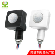 迷你小号人体红外感应器投光灯迷你小苹果感应器薄款红外感应开关
