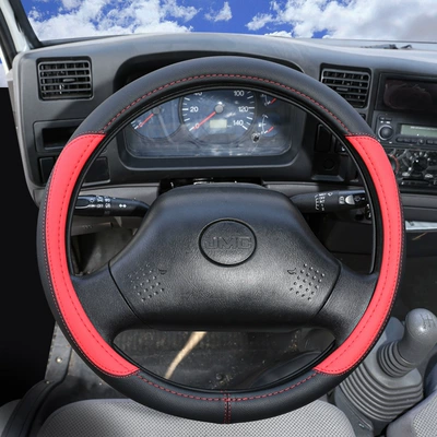 Crane steering wheel cover 40 42 45 47cm crane truck bus bus handle cover four seasons leather