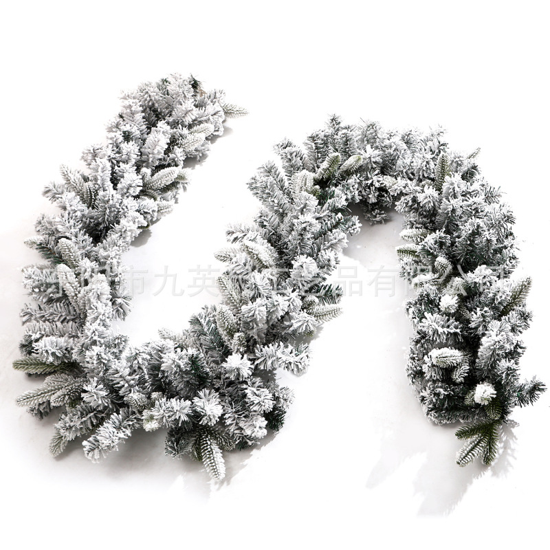 工場直販クリスマス籐 270 センチメートル混合 PE 植毛クリスマス装飾ホリデードアフレーム装飾ショッピングモール籐|undefined