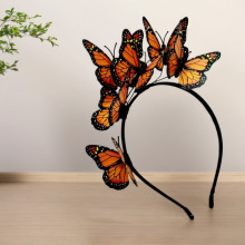 亚马逊热销蝴蝶发箍欧美新娘万圣节单身派对蝴蝶款式发箍批发