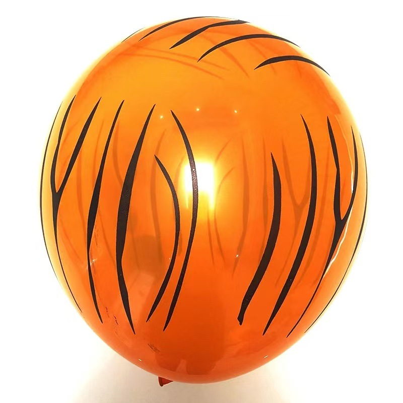 12 pulgadas engrosado globo de lunares Tanabata animal estrellado globo de sandía al por mayor decoración de fiesta de cumpleaños