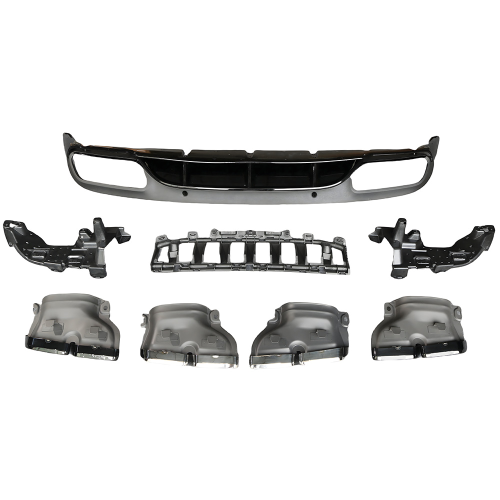 Suitable for Mercedes-Benz C-Class (15-18) W205-C205 Four-Door Sports Upgraded Tail Lip and Tail Throat Factory Direct Sale