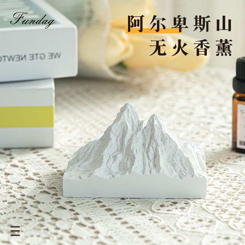 Alpine fragrant stone snow mountain fire-free aromatherapy bedroom car decoration home indoor plaster fragrance wholesale