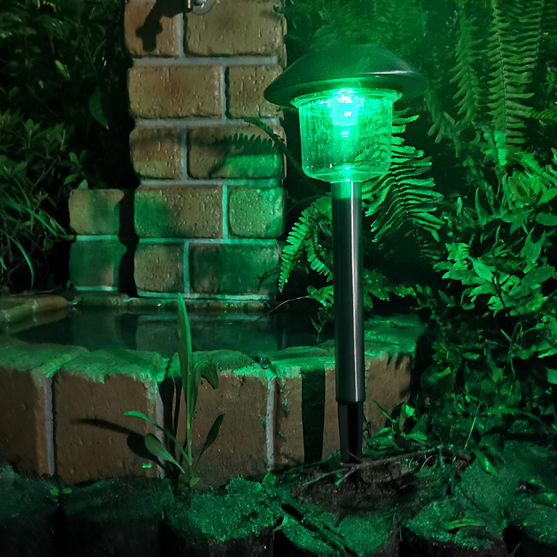 Jardín impermeable tierra enchufe solar césped lámpara LED solar césped lámpara paisaje al aire libre tierra enchufe jardín lámpara