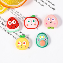 树脂配件卡通仿真大眼萌水果 diy奶油胶手机壳贴片收纳盒装饰材料