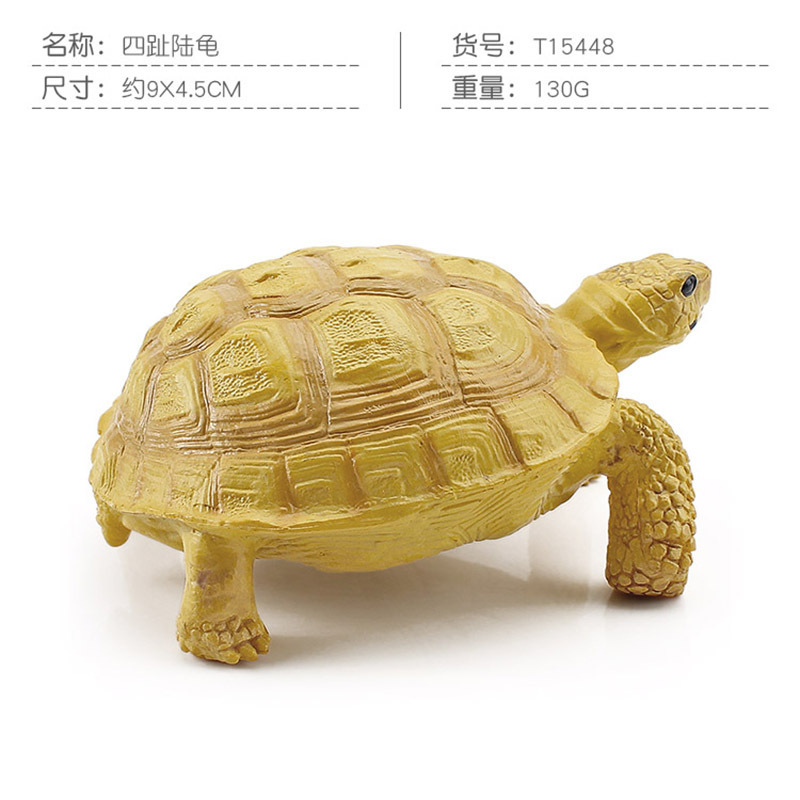 Transfronteriza Nueva simulación anfibio reptil modelo tierra tortuga elefante tortuga estrella tortuga estática decoración cognitiva decoración juguete