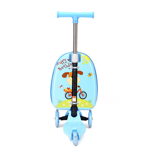  New Scooter Children's Trolley Case Multi-Purpose Primary School Luggage Luggage Printable LOGO Cartoon Suitcase