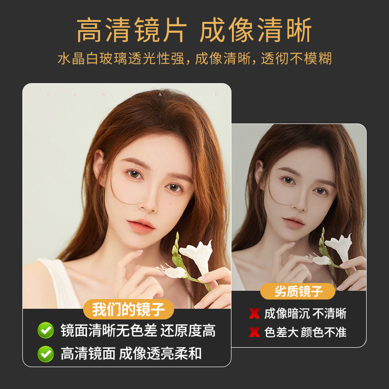 Espejo de vestir, espejo de cuerpo entero, espejo de suelo doméstico, espejo de prueba, espejo de belleza, espejo grande para la tienda de ropa de niñas.