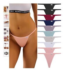 G-string ThongsコットンパンティーズストレッチT-back taga Low Rise
