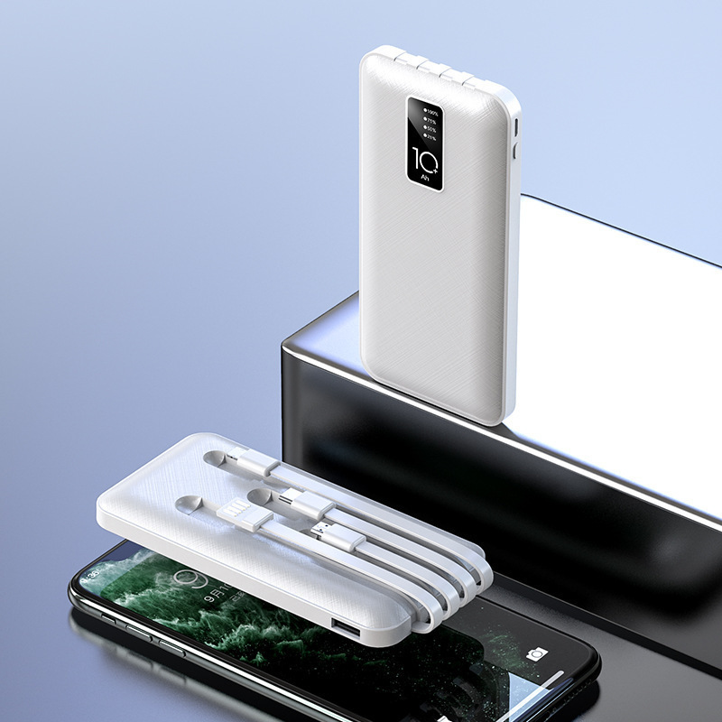 卸売には、4 線式 20000 mAh 大容量超薄型パワーバンクギフトプリントロゴモバイル電源が付属しています|undefined