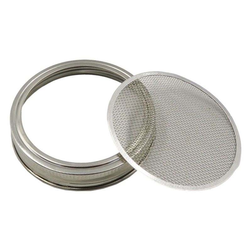 Venta al por mayor de acero inoxidable 304 tarro de masón cubierta de germinación Pantalla de germinador de semillas Pantalla de filtro de grado alimenticio Amazon