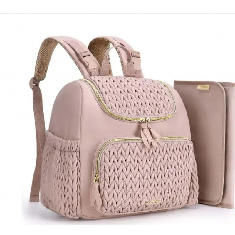 Amazon Mommy Bags, mochila de hombro de gran capacidad, mochila de carro para bebés, expansión transpirable