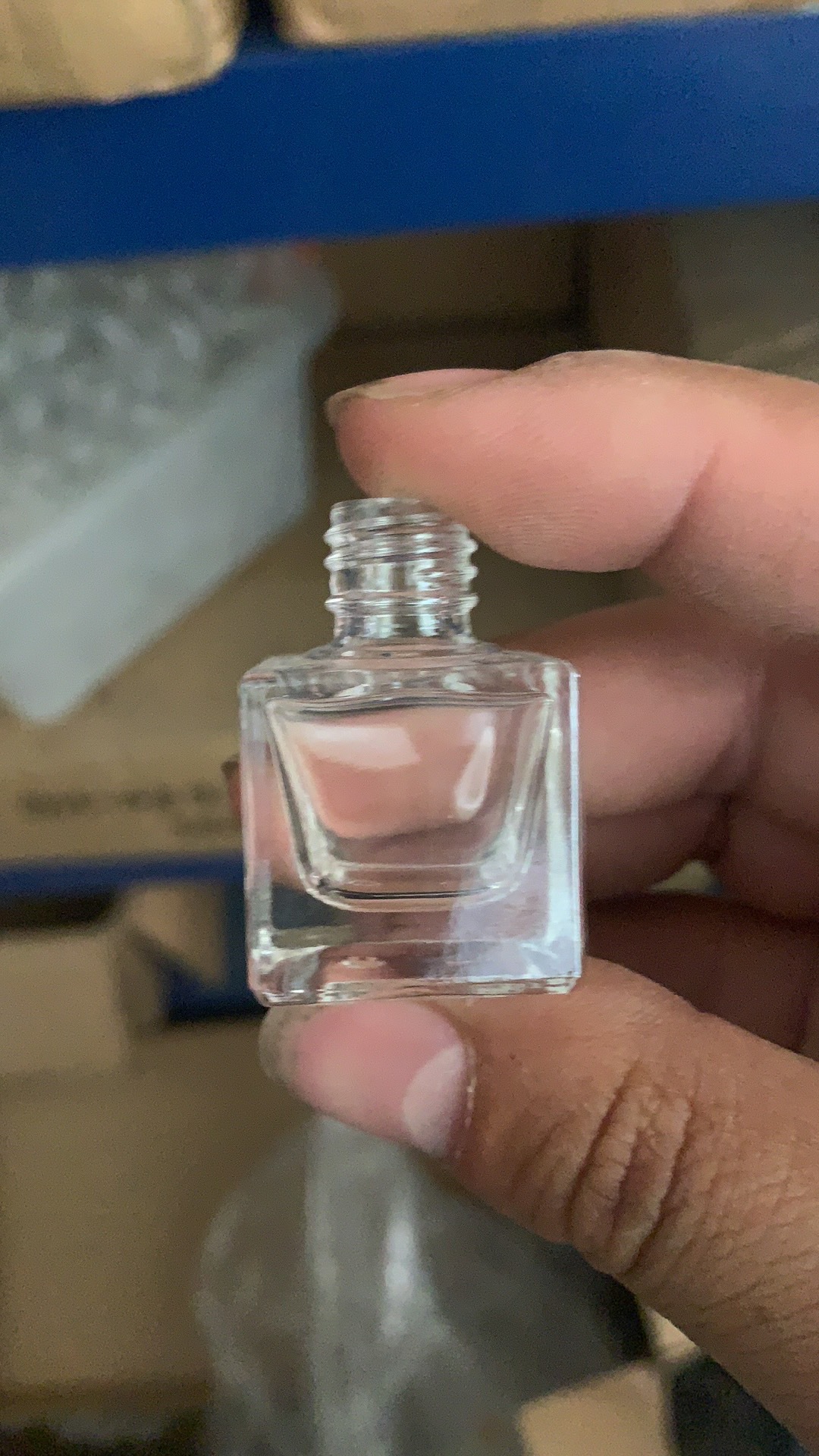 Botellas Vidrio para Esmalte 5–15 ml — Con Brocha (Transparente)