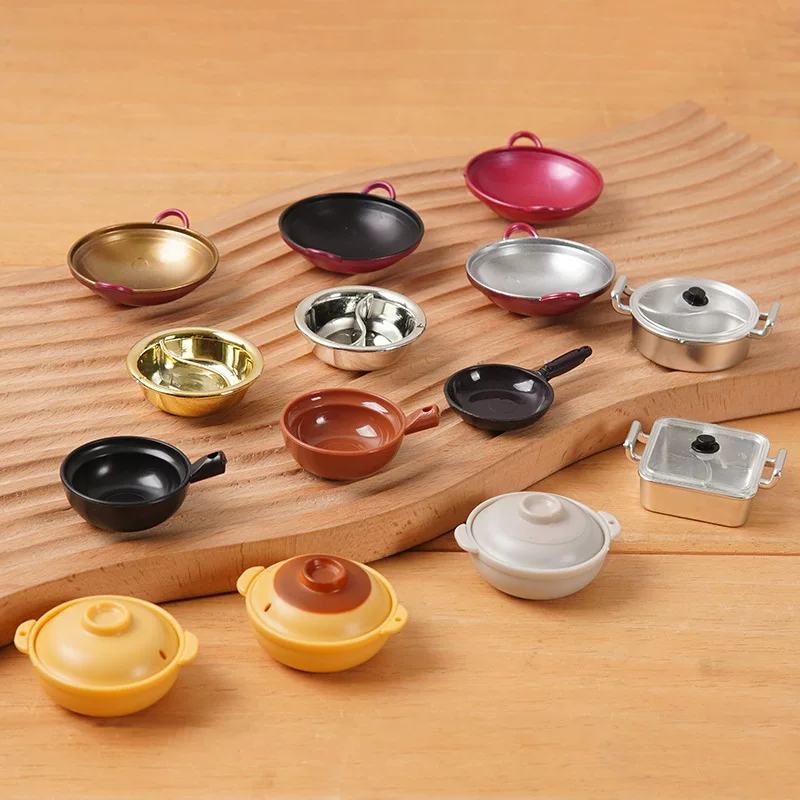 Small realistic tableware, food play, toy, DIY