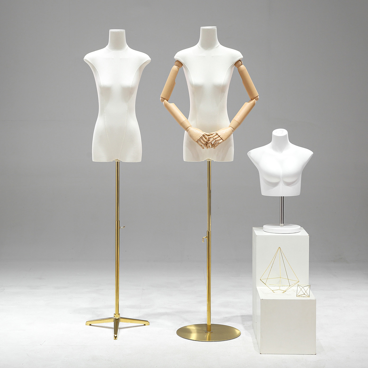Tienda de ropa de 13 líneas de cuerpo plano plano de pecho medio cuerpo completo maniquí modelo de plataforma props tienda de ropa de mujer escaparate de exhibición