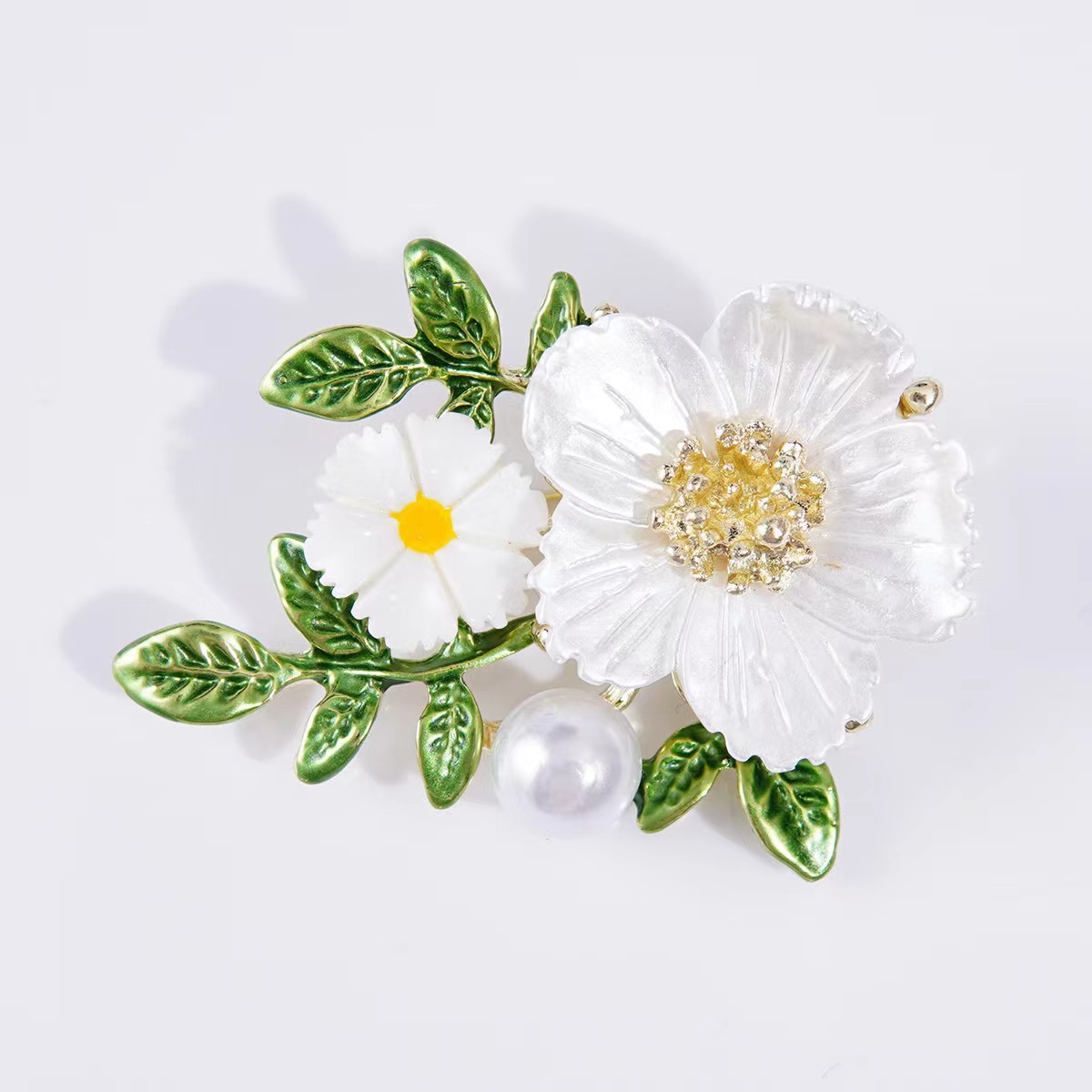 Literarischen temperament kreative kleine daisy brosche wie kleine frische süße blume brosche pin high-end-kleidung zubehör_voghion.com
