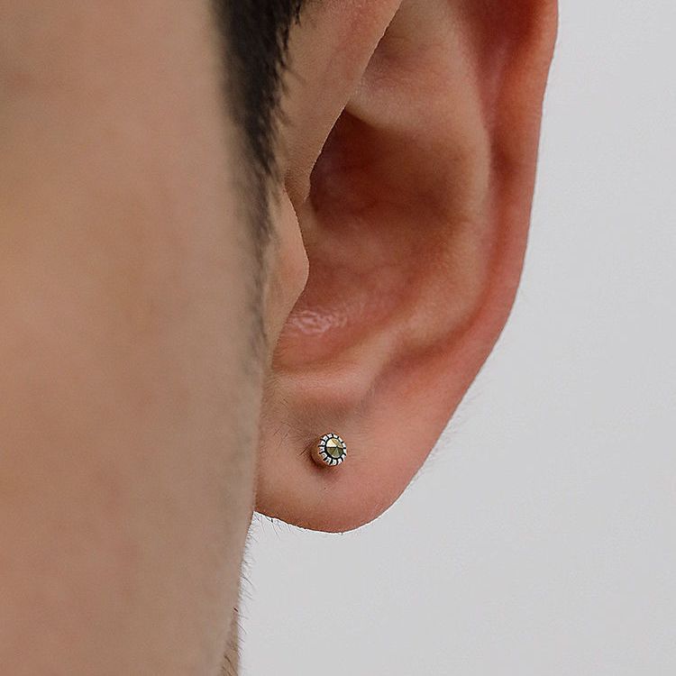 Coole Herren Ohrstecker Minimalistisch Aus Edelstahl Hypoallergen_voghion.com