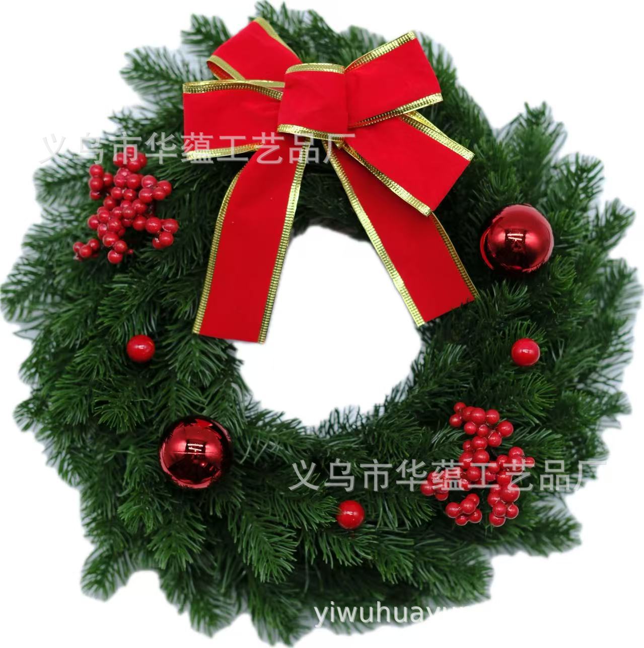 Navidad transfronteriza guirnaldas de navidad árbol de navidad decoraciones de navidad puertas y ventanas armario colgantes de pinos simulación accesorios de bola de navidad