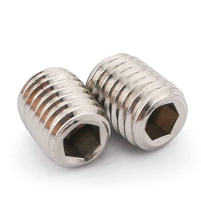 美制304不锈钢凹端内六角紧定螺丝4#6#8#10#1/4 英制机米止付螺钉