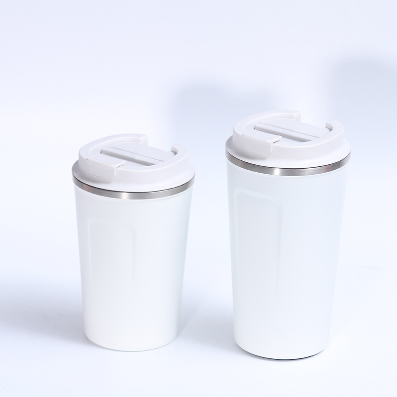 Casual 304 taza de vacío de acero inoxidable simple moda esmerilado taza de café hombres y mujeres pareja portátil taza al por mayor