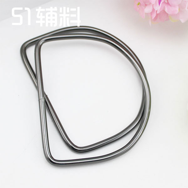 Asa Metálica en Forma de D para Bolsos de Metal para Accesorios de Equipaje