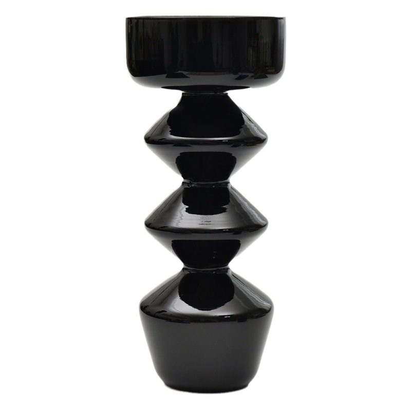 INS diseñador burbuja negro florero de cristal cafetería B & B suave decoración de fondo