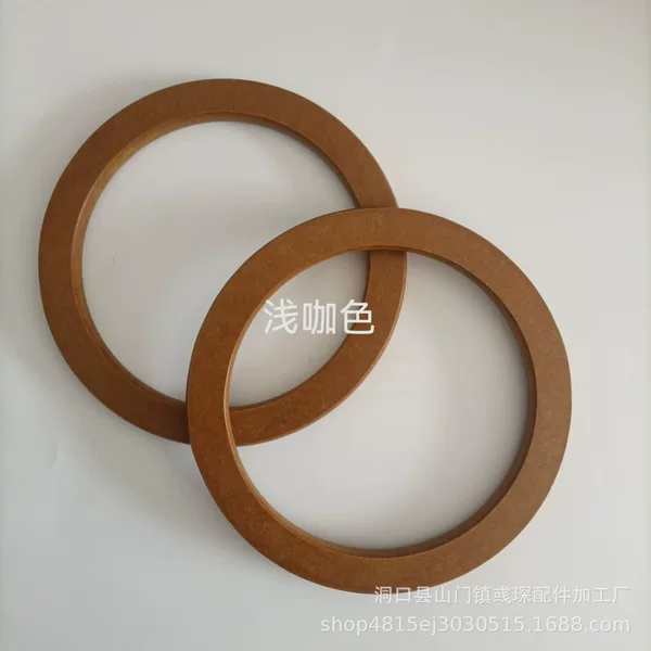 Bag Handle Accessories, Outer Diameter 13.5cm, Thin Flat Round Wooden Handle Ring, Wooden Handle for Cloth Bags, Bag Accessories