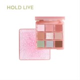 HOLD LIVE Розовая волнистая палитра теней для век из девяти цветов, свежая и нежная розово-зеленая палитра теней для девочек
