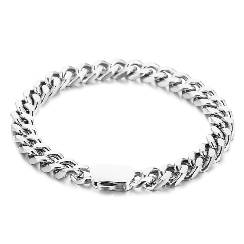 Men’s Cuban Link Bracelet • Premium Stainless Steel • Waterproof & Hypoallergenic. Classic Street Style, Durable & Comfortable. Symbol Of Confidenc_voghion.com
