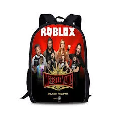 Cross-Border Wrestling Competition Wwe School Bag for 1St-6Th Grade Students, Boys' Nylon Backpack for Primary and Secondary School Students, Lightweight Backpack