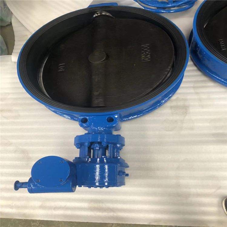 D371X-10手动法兰式阀门DN600低压蝶阀DN600软密封中线蝶阀DN500