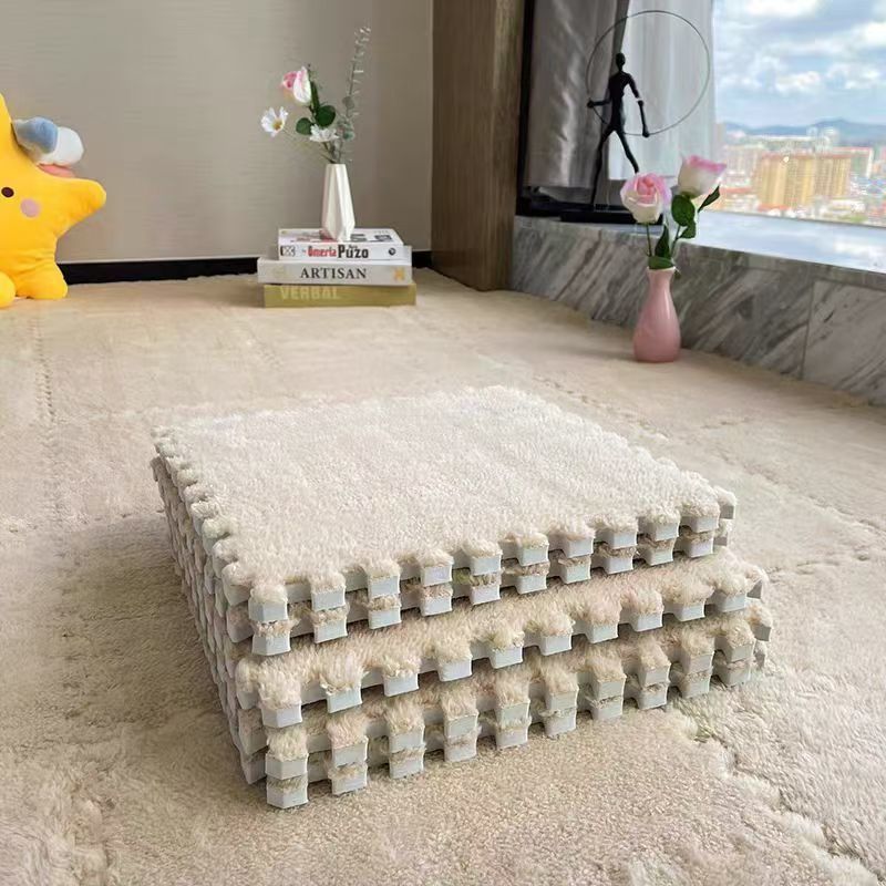 Alfombras de peluche dormitorio sala de estar gruesa almohadilla de arroz terraza mantas de cama balcón ventana flotante cojín cojín doméstico