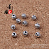 Metal flashlight, silver beads, 5mm, wholesale