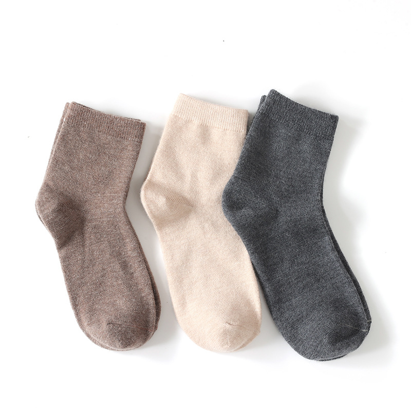 Demi-season woolen socks for men and women