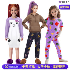 猎魔女团K-POP米拉Mira淡紫色小熊睡衣cosplay派对表演服鲁米睡衣