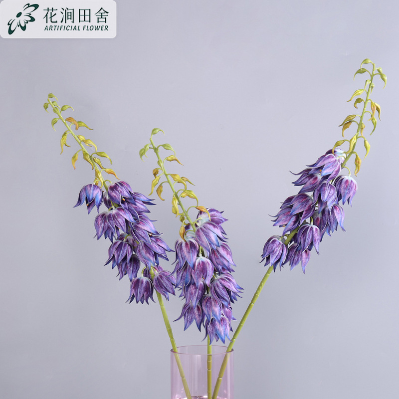 模擬花バニラ風鈴感触 PU 北欧ホームホテルソフト装飾プロジェクト結婚式の装飾品セット造花|undefined