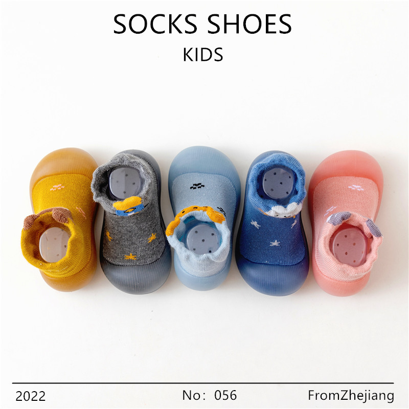 Bebé Niño Zapatos de fondo suave antideslizante primavera y otoño bebé calcetines Zapatos interior y al aire libre caminar Educación Temprana Infantil transpirable zapatos y calcetines
