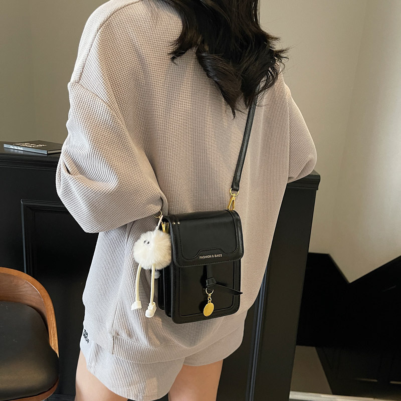 Bolso pequeño de un solo hombro simple y popular para mujer 2025 nuevo bolso de teléfono móvil de costura de moda coreana bolso cuadrado pequeño de mensajero de estilo occidental