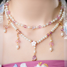 古风流苏软璎珞项链明制坦领项圈汉服配饰贵气质女唐风简约高级感