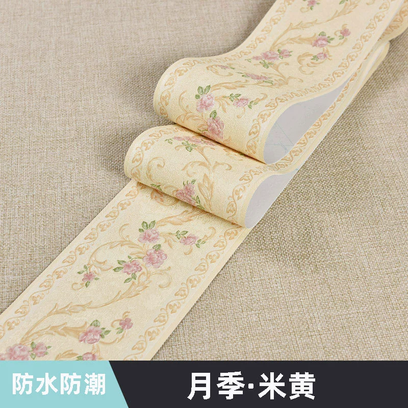PVC Self-Adhesive Wall Sticker Roll, Waterproof, 10.6 cm × 5 m, Decorative Patterns