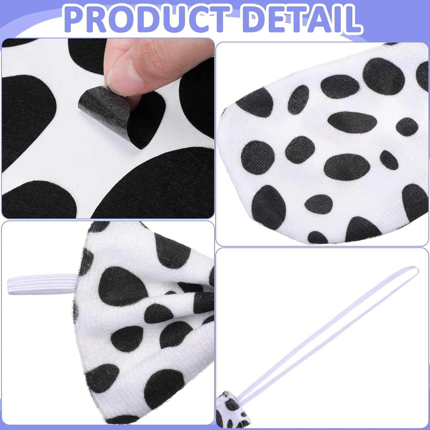 Fascia per capelli dalmata di Halloween, orecchie, guanti, gonna, travestimento per Halloween_voghion.com