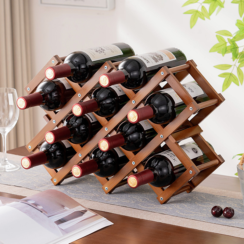 Estante de vino de escritorio estante de vino estante de vinos estante de almacenamiento estante de vinos simple estante de almacenamiento multicapa para el hogar estante de almacenamiento multicapa