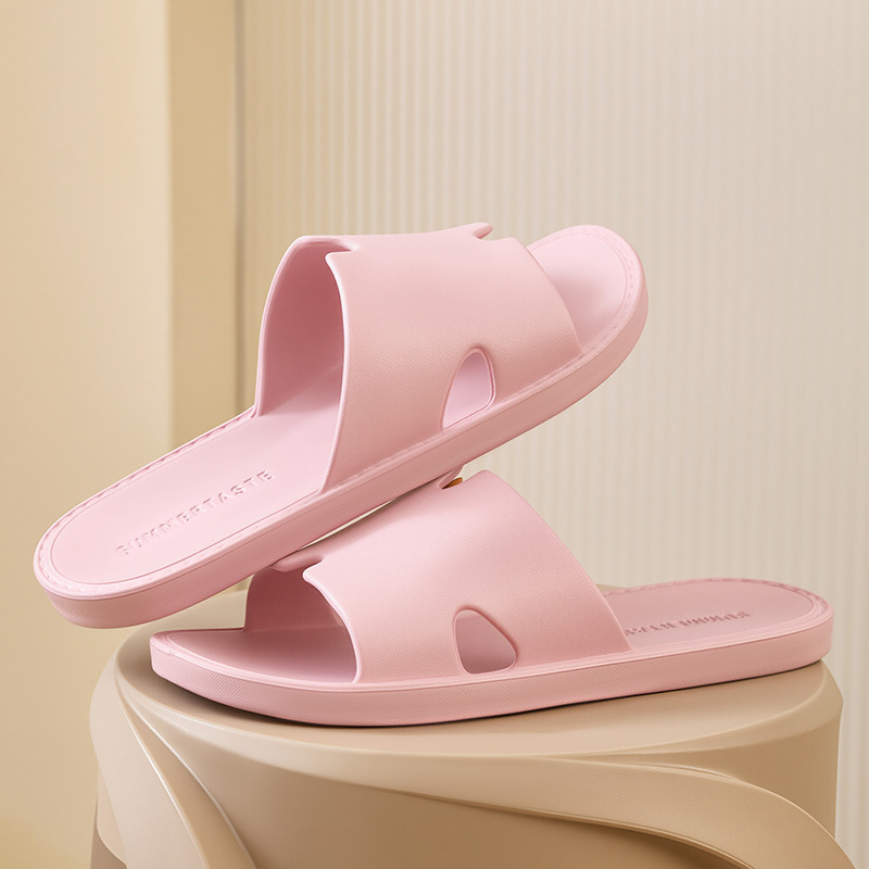 Jingchen Shoes の新しい女性用スリッパ、夏の家庭用、シンプルなバスルーム入浴用、男性用滑り止めカップル屋内サンダル|undefined