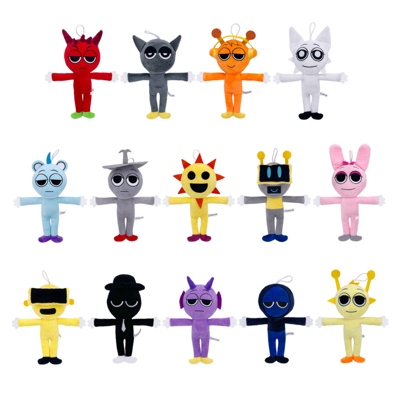 Cross-Border Best-Selling Sprunkiplush Rhythm Box Music Game Peripheral Series Cute Humanoid Dolls