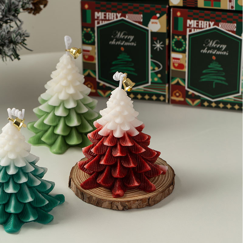 クリスマスツリーアロマキャンドルオーナメントフレグランスお土産クリエイティブギフトボックスクリスマスギフト誕生日家の装飾|undefined
