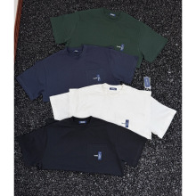 重磅330克 NAU 长谷川 口袋刺绣贴布小标重磅纯棉短袖T恤City Boy