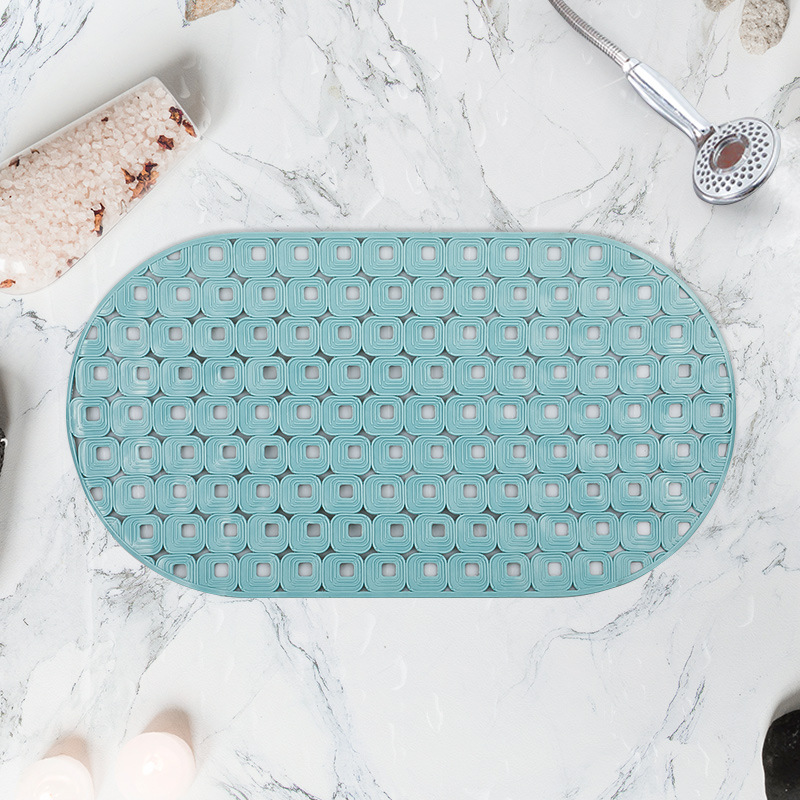 70*39cm oval baño antideslizante estera fuerte ventosa TPR baño estera antideslizante alfombra de baño alfombra de piso