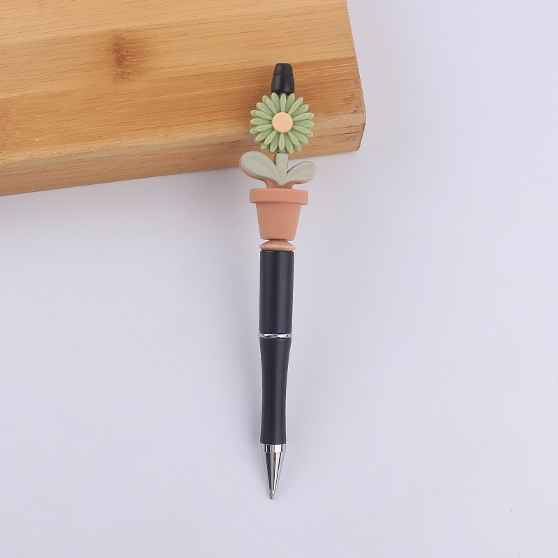 1 Piece Flower Class Learning Silica Gel Cute Ballpoint Pen display picture 5