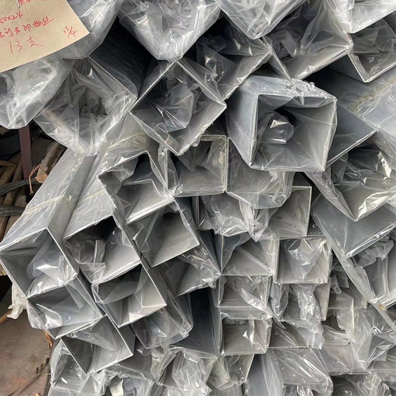 供应 304不锈钢方管201不锈钢矩形管无缝方管拉丝扁管加工切割