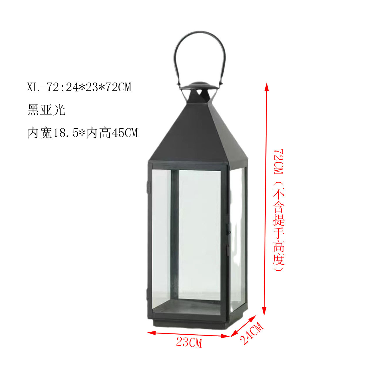 XL-72 negro (24*24*72CM)